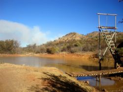 Dam with a Zip-slide and braai.