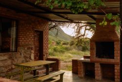 Family Cottage Entrance and Braai Area