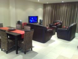Open plan lounge and dining room