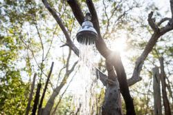Outdoor Shower- Twin Chalets