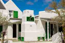 Die Opstal house with 5 one bedroom apartments for couples as seen from the street. 