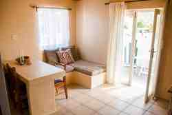 Die Opstal Stoep apartment,  sleeping one couple, or two persons, kitchen/living area leading directly to own private enclosed braai area.  
