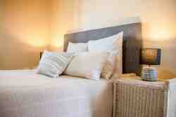 Die Opstal Stoep apartment , 
sleeping one couple, or two persons, bedroom with separate walk-in shower