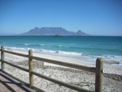View of Cape Town from beachfront