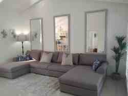Baobab Exec Flat. Kitchen and dining area. On-Suite. Netflix in Room