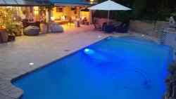 Heated Pool in summer and Patio