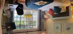 Yellow Wood Room - Shared Bathroom. Netflix in Room