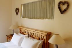 Queen size bed with quality linen