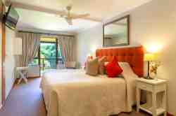 Room 2:  Bedroom size :  6m x 2.8m.  King Room with 1 x  king size mattress (1,9 x 1.8 meters) en-suite shower. Room can be converted to a twin bedded room  which is 2 single beds (2 x 1.9 x 0.90 meters)