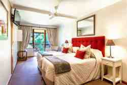 Room 3:  Bedroom size :  6m x 2.8m.   1 x Twin bedded room which is two single beds (2 x 1.9 x 0.90 meters) en-suite shower. 
