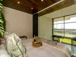 View of the canal waterway is possible from the main bedroom window.
