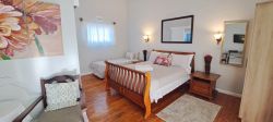 Room 4, Queen (Family Room)
This room is one of two that is a courtyard room and has a view of the swimming pool.
* Bedroom can accommodate 3 people only.
In this room there is a Queen size bed and a single bed.
