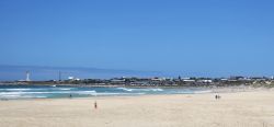 The Cape st Francis beach with views of the main beach . 