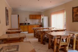 Dining room with kitchen 