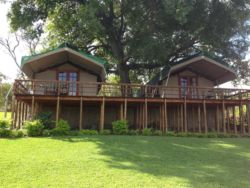 Luxury River Frontage Bush Tent en-suite with outdoor shower and A/C. Sleeps maximum 2 guests