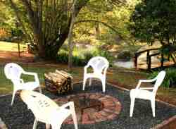 Fire Pit - each chalet has it's own private fire pit