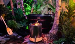Woodfired hot tub