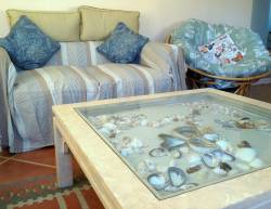 The rustic beach decor makes SeaBreak cottage a relaxing home away from home