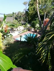 pool from cottage deck