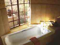 Communal Bathroom at the Pangolin camp. Shared between the Drongo & Shrike Rondavels.