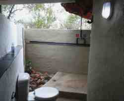 Pangolin Woodpecker Bush Bathroom - Semi Open Air Bathroom,This is the open air shower.