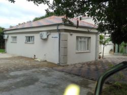 Back elevation with parking
