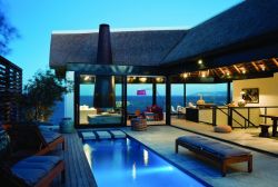 Pool deck area