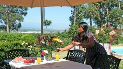 Garden and sea view
