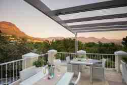 Patio with stunning view of the mountains