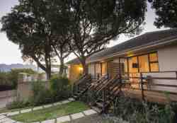 B&B Rooms are located on the side of the house facing the leafy garden and mountain