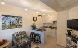 Kitchenette and Lounge in self catering suite