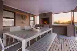 Upstairs Outdoors with Seating and built-in BBQ/Braai