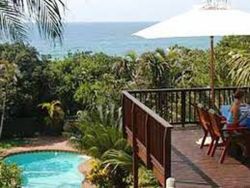 View over the sea from deck