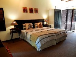 Room 4: This is an upstairs twin room with 2 3/4 beds and an en-suite open plan bathroom. Flat screen TV and tea/coffee making facilities are provided.