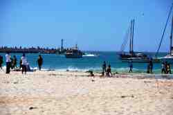 The beach ...