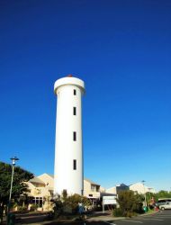 Famous Milnerton Lighthouse at the entrance