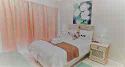 Queen bedroom with shower