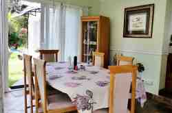 dining room with view into the garden
