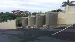 Water tanks x 4 for thos low water pressure days