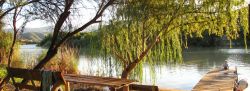Private swimming spot on the river