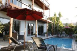 Relax by the solar heated pool or Jacuzzi.