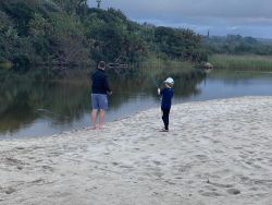 Fishing at Munster beach