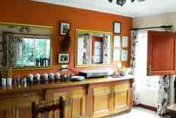 Our breakfast room has a fridge and microwave - but you don't have to cook, we supply you with delicious home cooking as well as peace and quiet