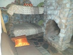 Chalet 5 indoor fire place