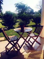 Private outside patio
