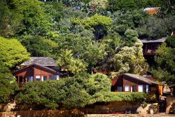 View of chalet from the lagoon