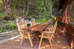 Middle chalet barbecue area