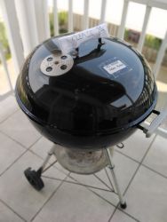 Weber for braaing, use charcoal only. Woodfires not allowed