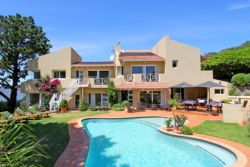 From the Garden with the heated Pool