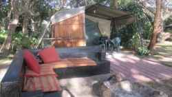 Tent 1,2 and 4 with kitchen and boma area